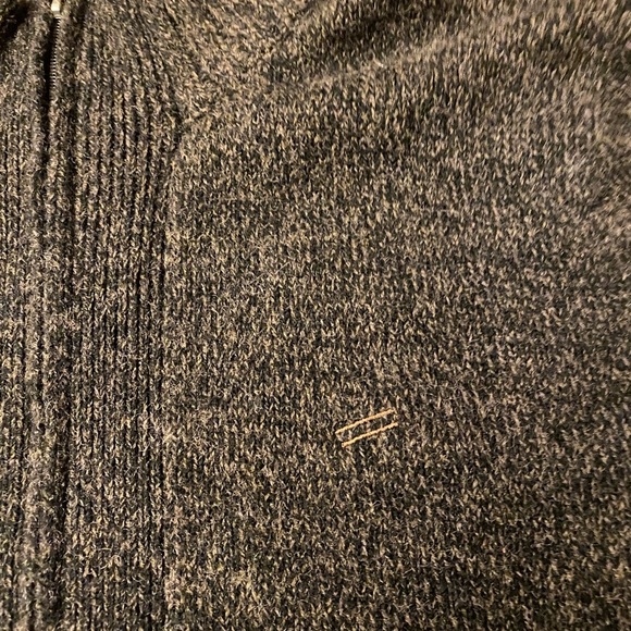 Cabin Core Hechter Men’s LARGE Sweater Wool Full Zip Grey - Picture 7 of 12